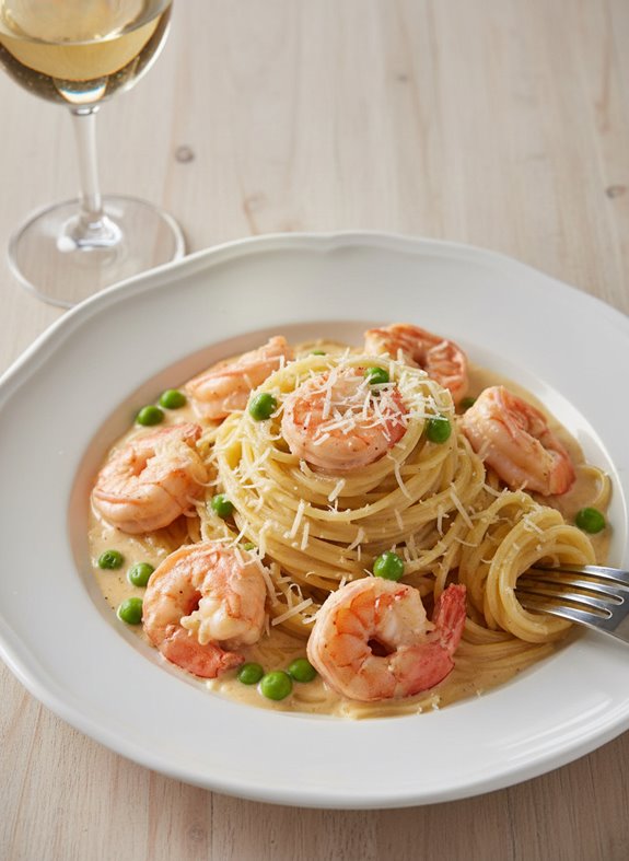 garlic shrimp pasta delight