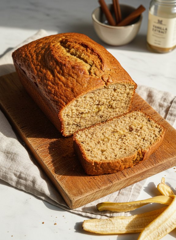 healthy plant based banana bread
