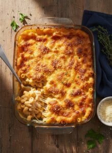 indulgent baked macaroni cheese