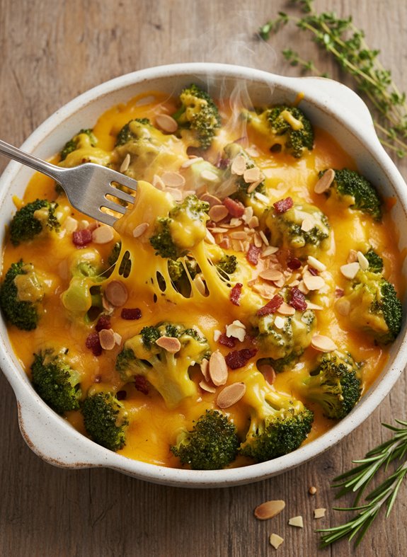 irresistibly gooey broccoli cheese