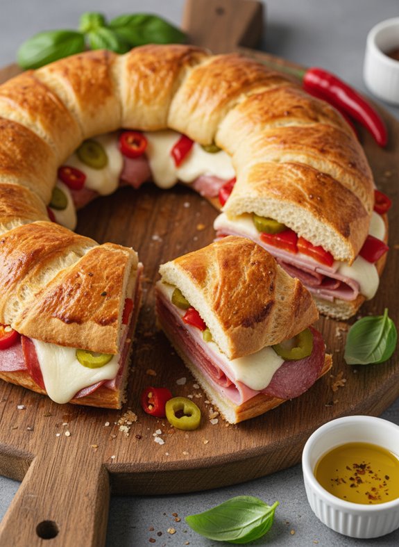 italian hero crescent ring