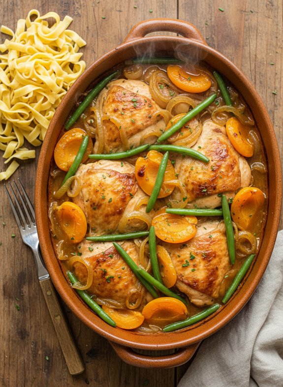 savory chicken with apricots