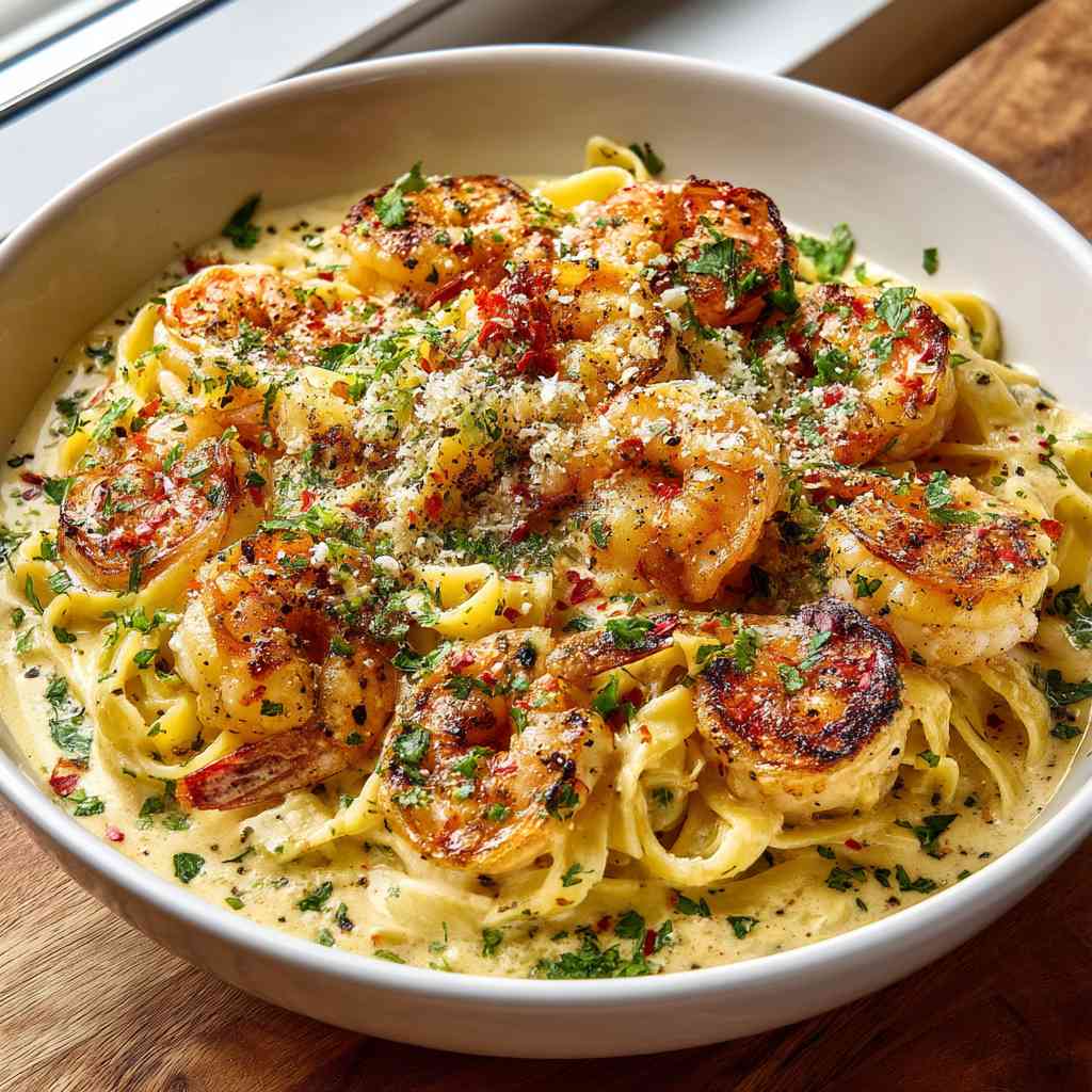 Creamy Garlic Shrimp Pasta variations