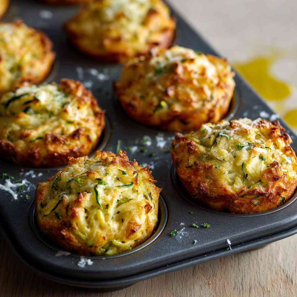 Crispy Parmesan Zucchini Potato Muffins variations