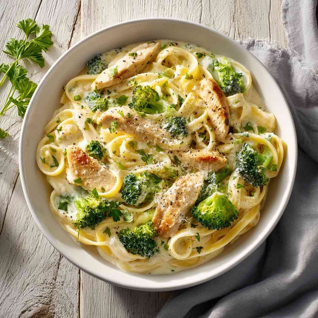 Crock Pot Chicken Alfredo with Broccoli variations