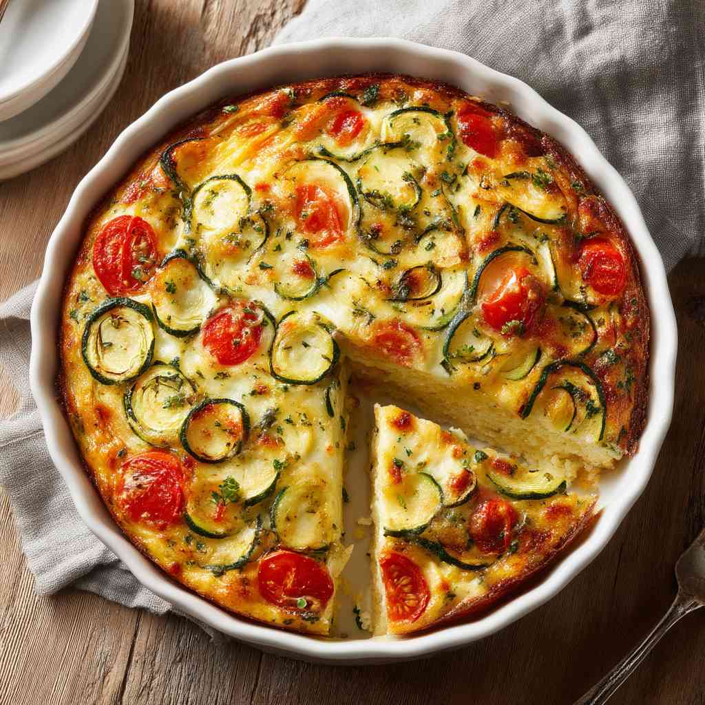 Crustless Zucchini Tomato Quiche variations