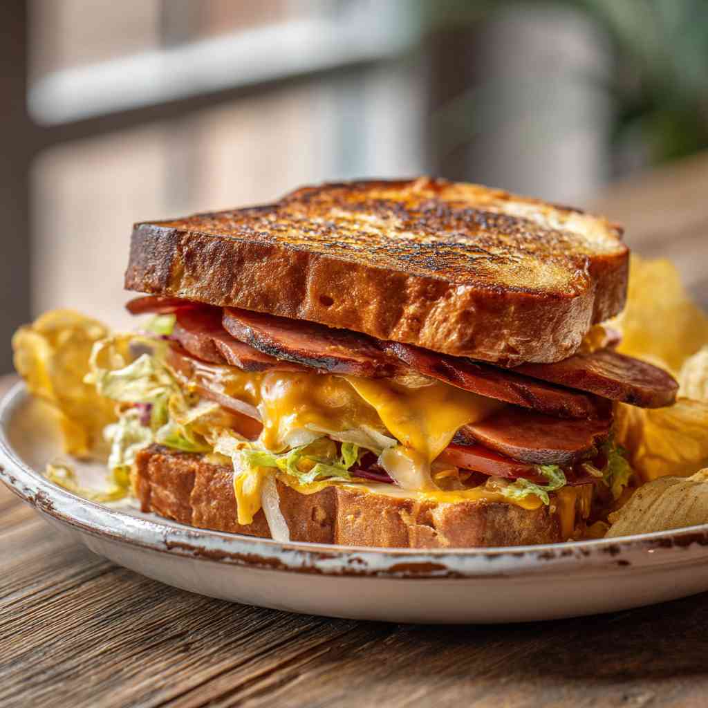 Fried Bologna Sandwich variations