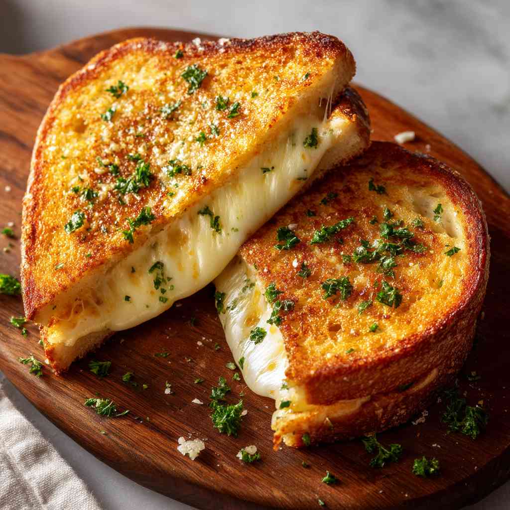 Garlic Bread Grilled Cheese variations