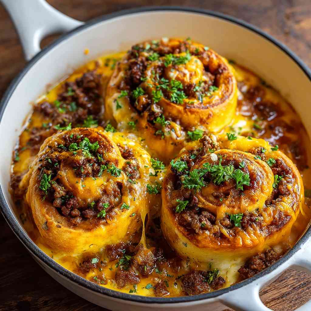 Garlic Butter Cheeseburger Rollups variations