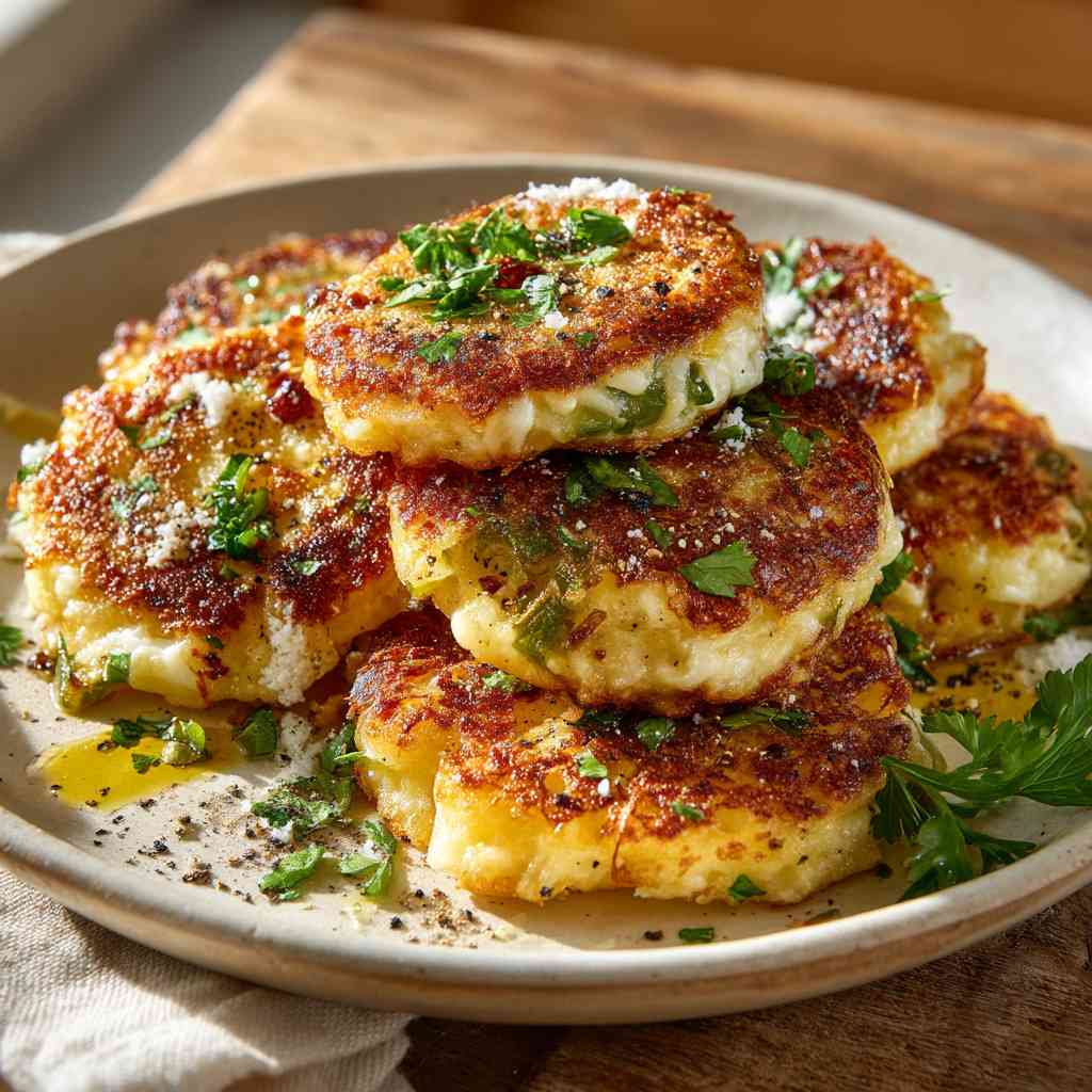 Green Chile Cheese Potato Cakes variations