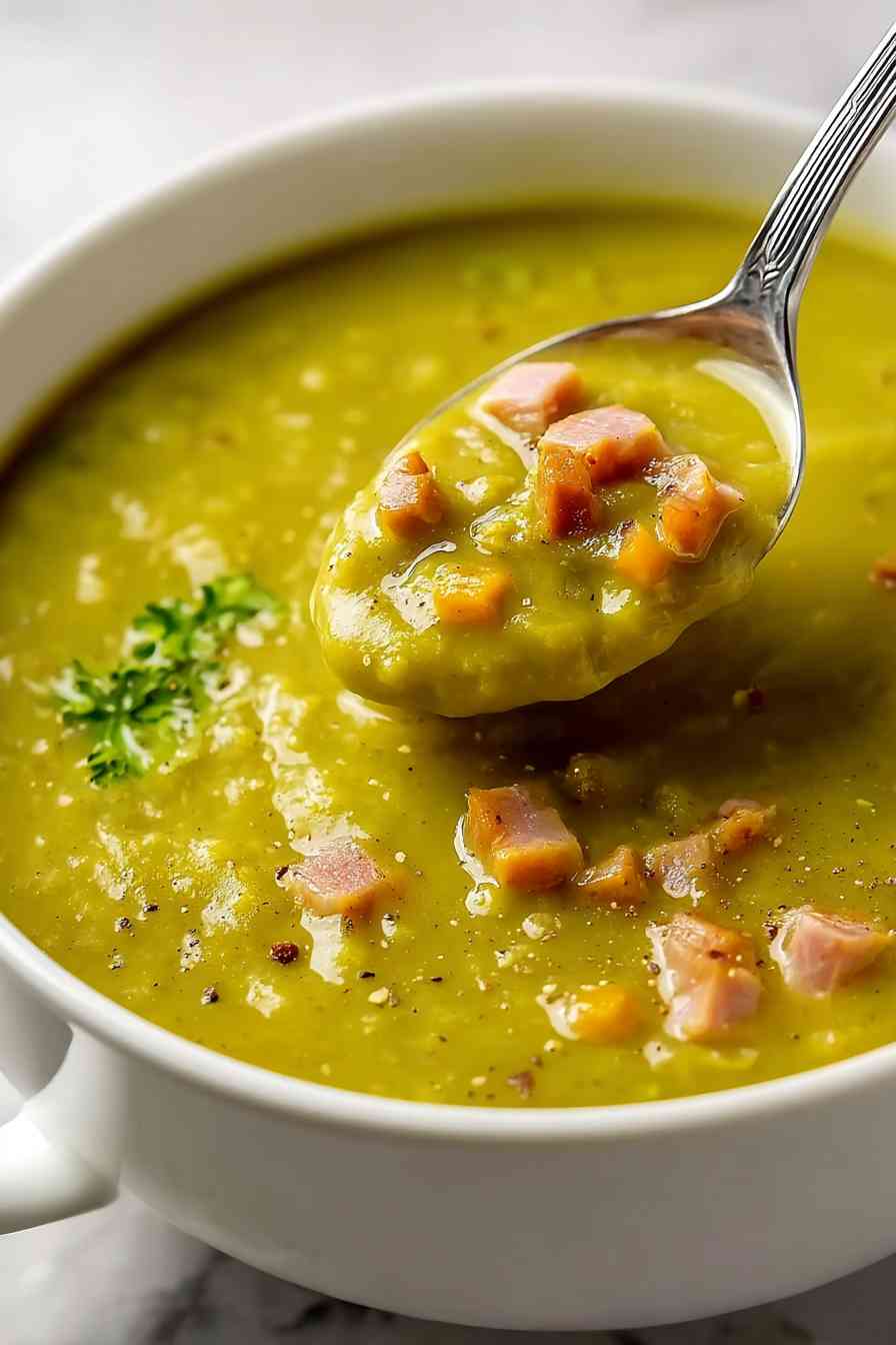 comforting crockpot split pea soup variations