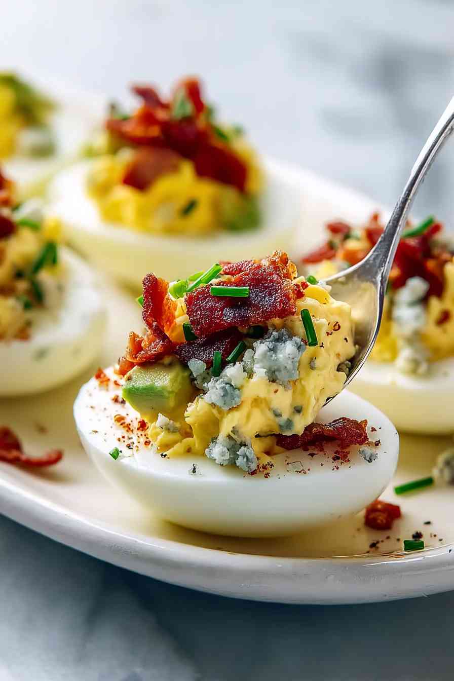 delicious cobb salad deviled eggs variations