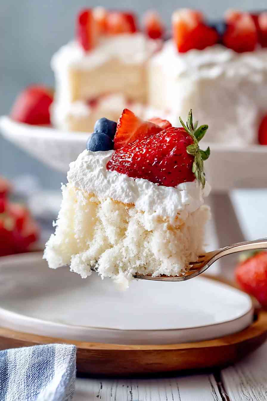 easy angel food flag cake variations