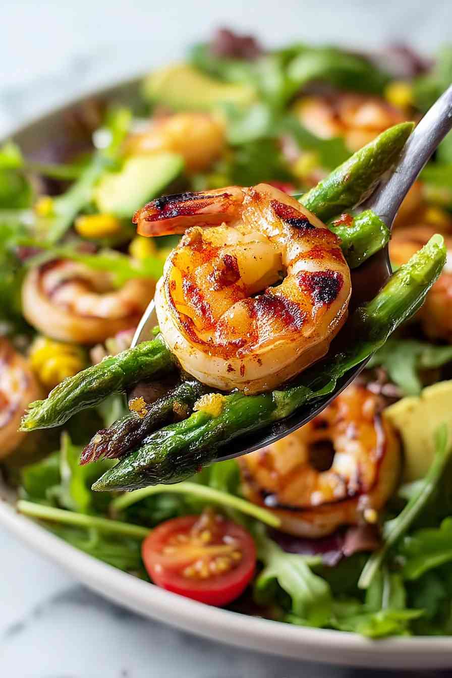 easy grilled shrimp and asparagus salad variations