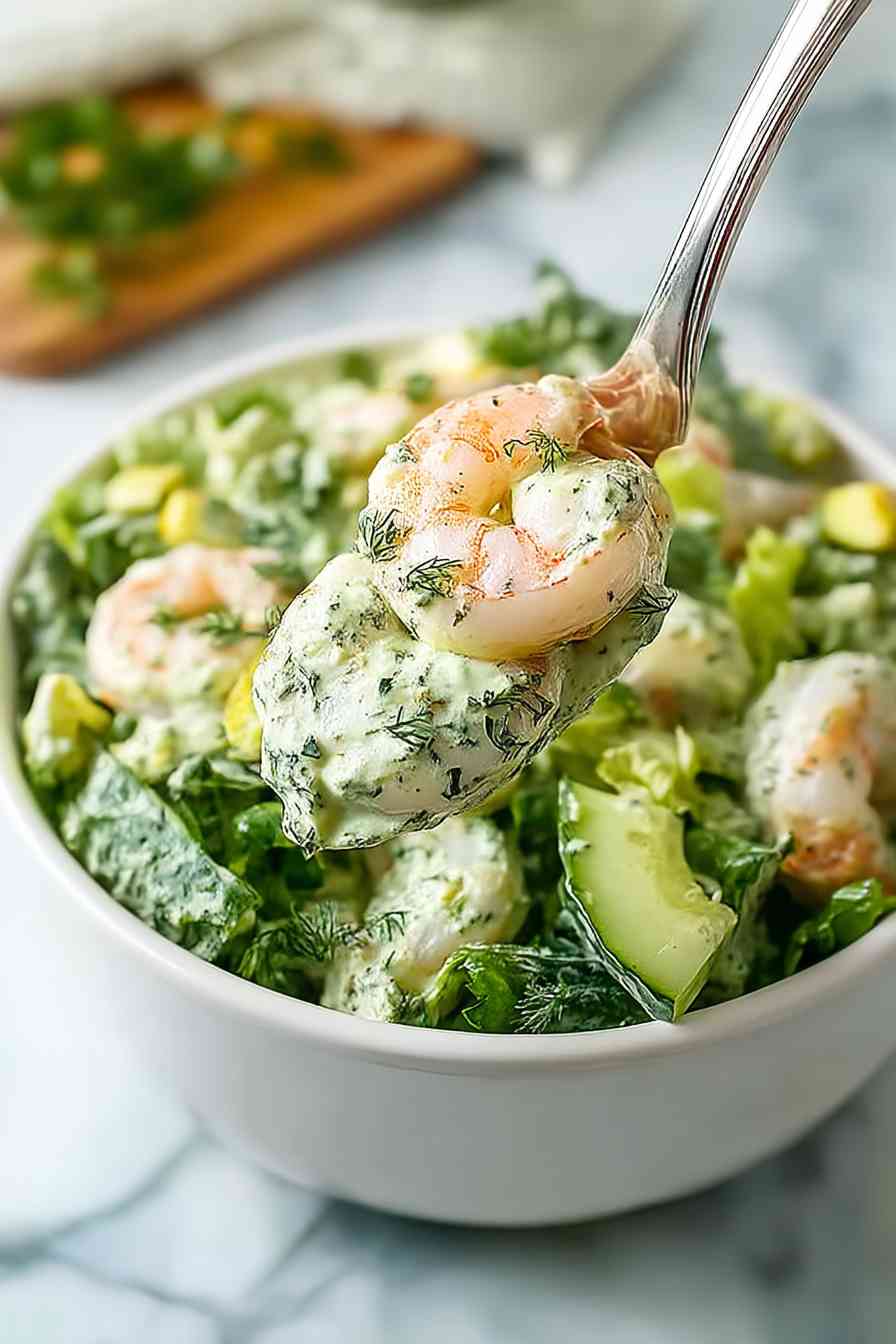 homemade green goddess shrimp salad variations
