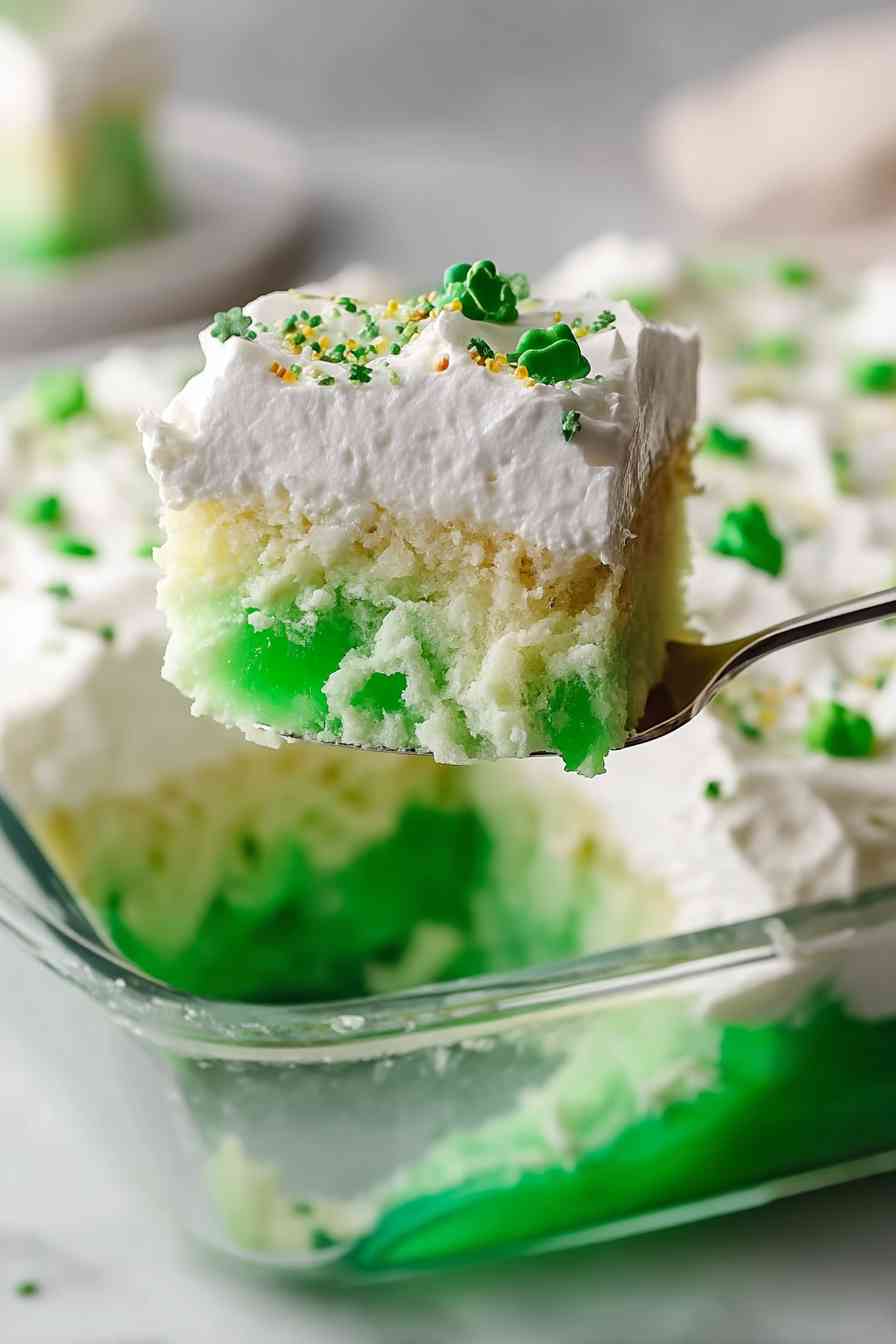 homemade st patricks day jello poke cake variations