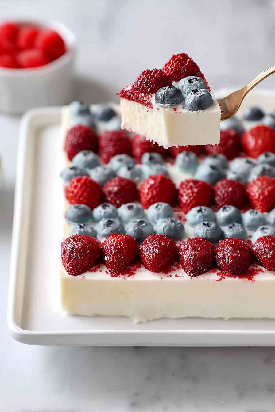 layered flag ice cream cake variations