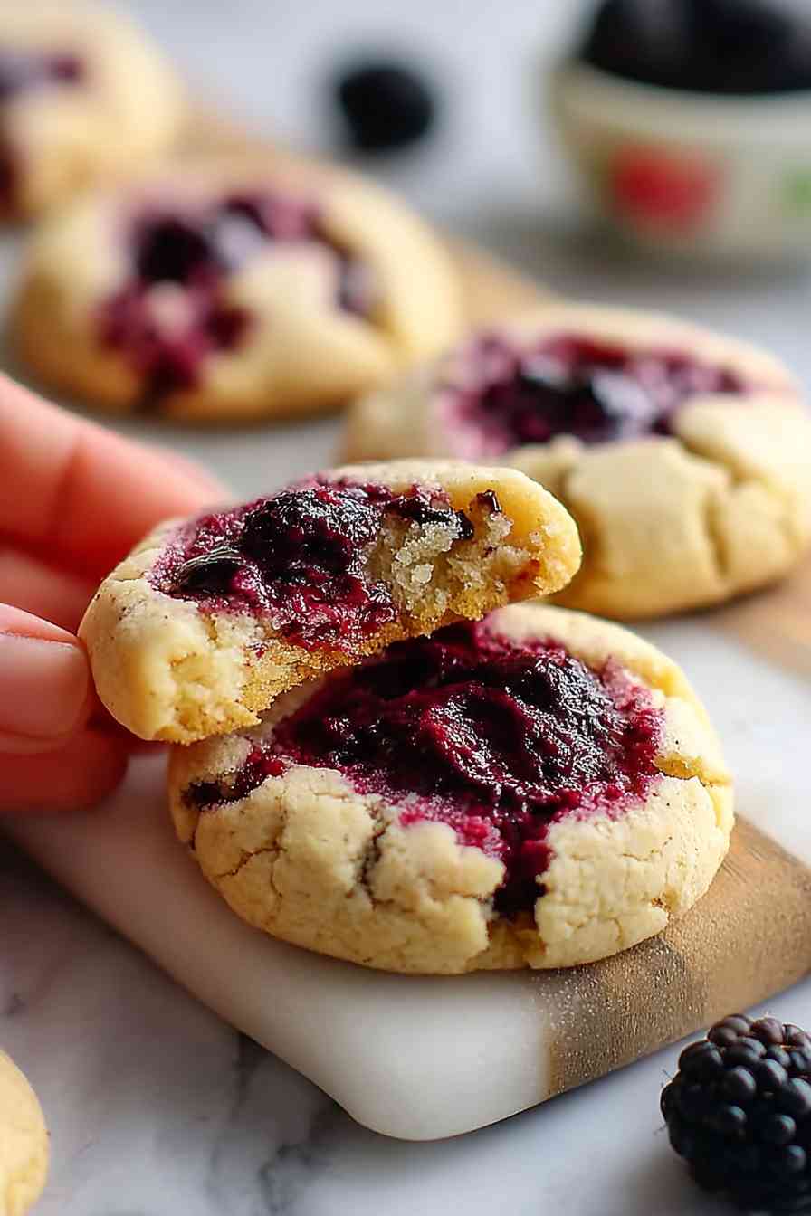 quick black raspberry cookies variations
