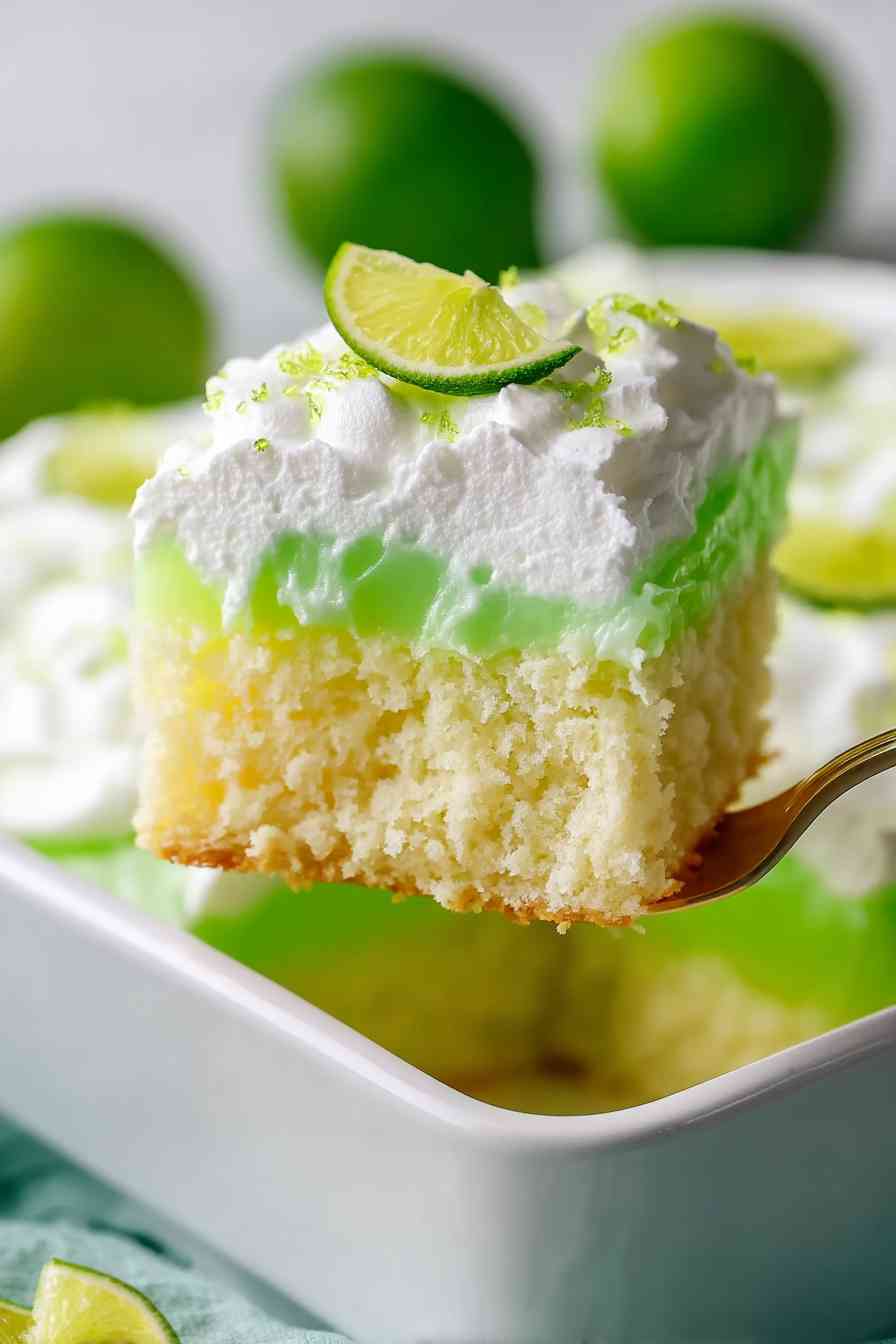quick key lime jello poke cake variations