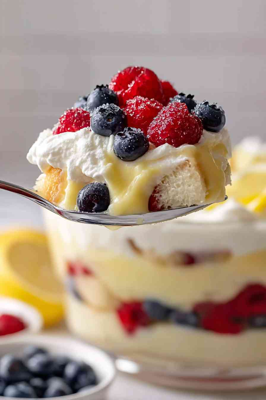 simple lemon curd berry trifle variations