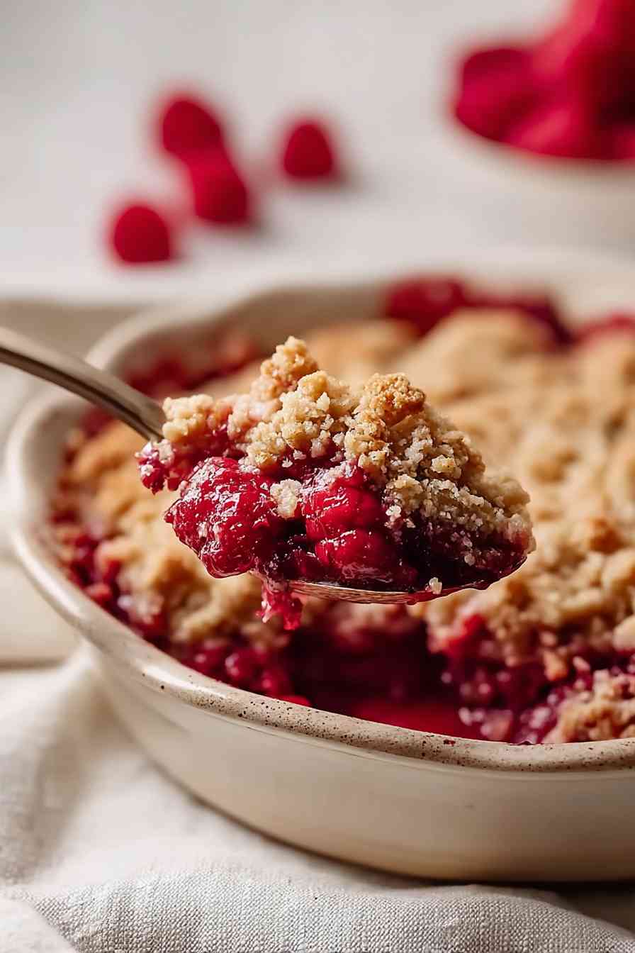 sweet raspberry crumble variations