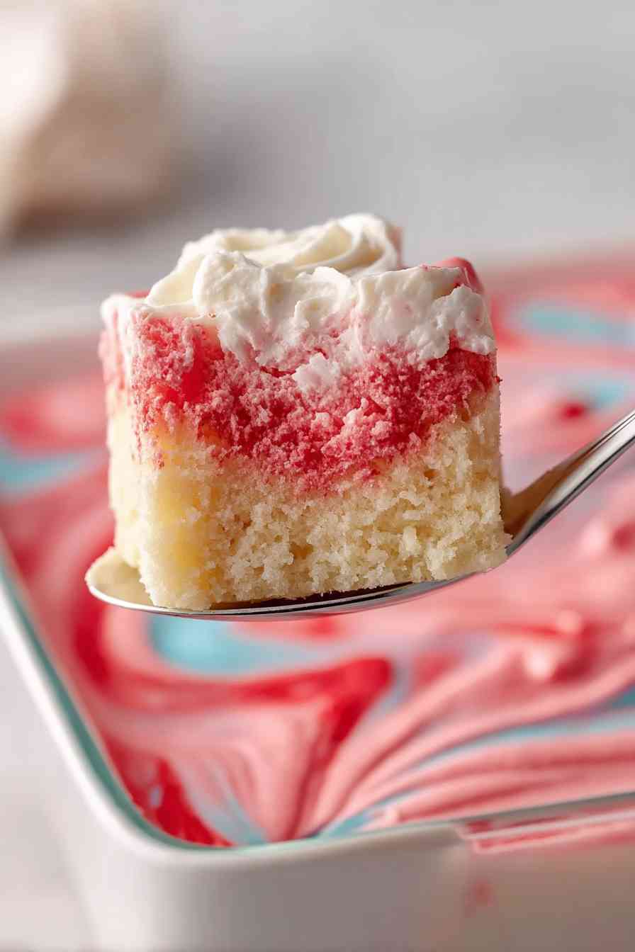 tasty jello poke cake with cream cheese frosting variations